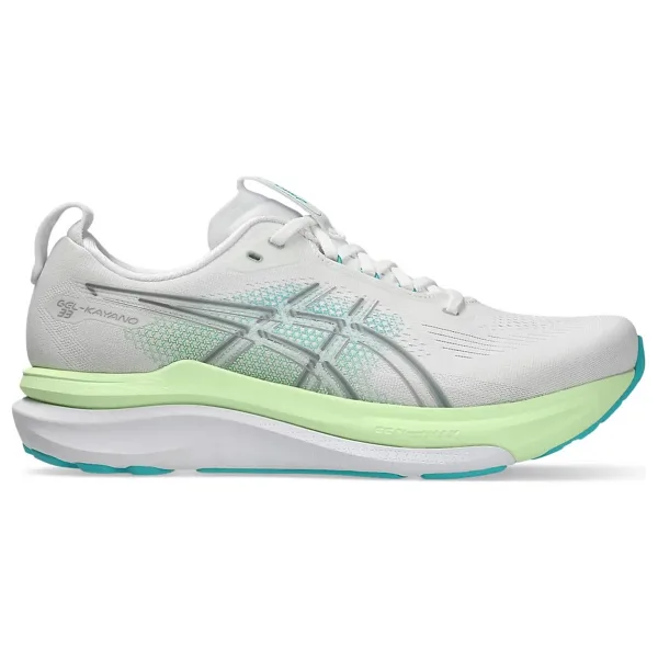 Asics Gel-Kayano 33 1011C167-100 Beyaz-Turkuaz Erkek Koşu Ayakkabısı
