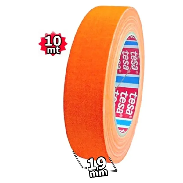 Bant Evi Tesa 4671 Fosforlu Kamera Bandı Turuncu 10mt Tesa Neon Gaffer Bant