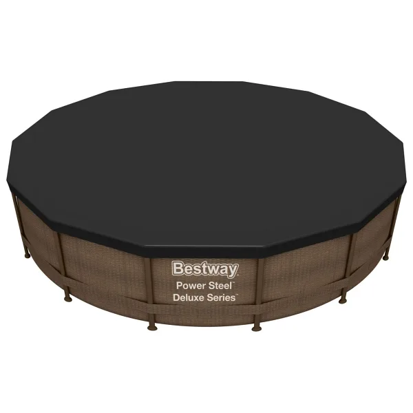 Bestway 58248 Havuz Örtüsü - 4,27m Çaplı Yerüstü Havuzlar Için Siyah