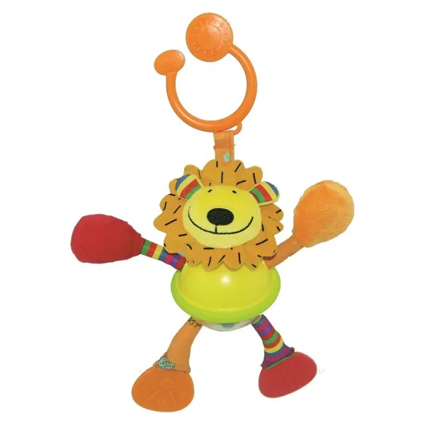 Biba Toys çıngırak Ve Dişlikli Aslan Puset Oyuncağı