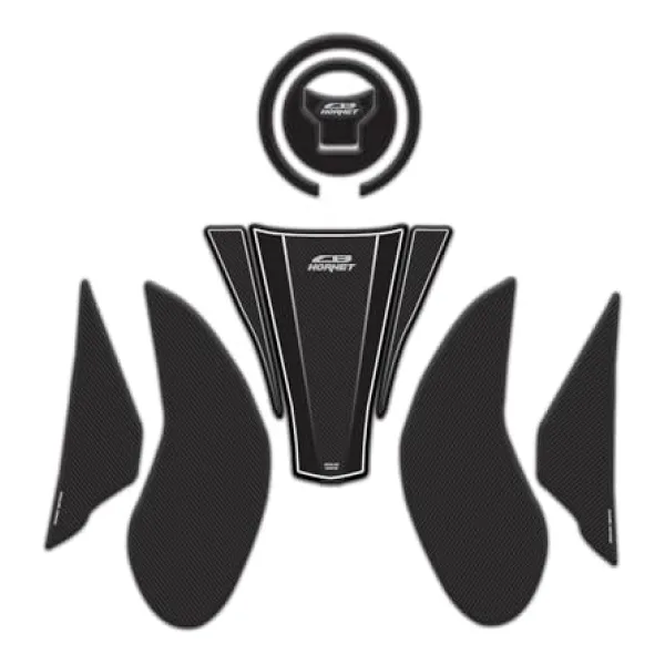 CB500 Hornet 2025 Model Karbon Tank Pad Yan pad Depo Kapak Pad Set 6 Parça Koruyucu Sticker