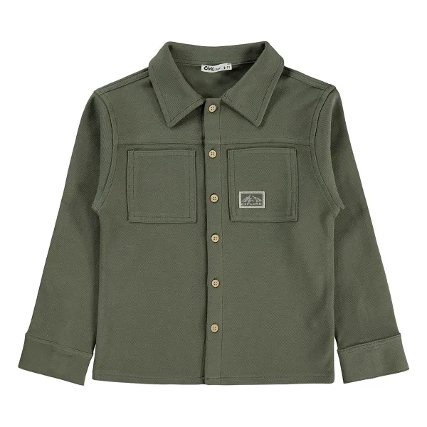 Civil Boys Basic 6-9 Yaş Gömlek - Haki
