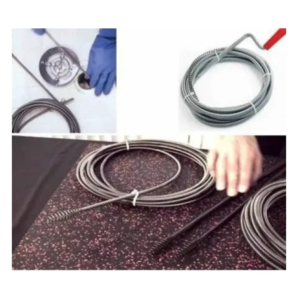 Dost Çelik 5 Metre Lavabo Açma Teli Susta Tıkalı Banyo Lavabo Deliği Gider Boru Açma Teli