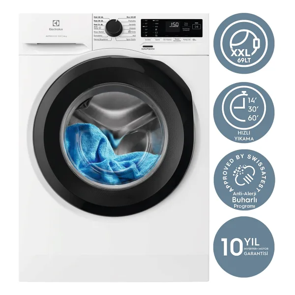 Electrolux EWZF541BT 1400 Devir 10 kg Çamaşır Makinesi