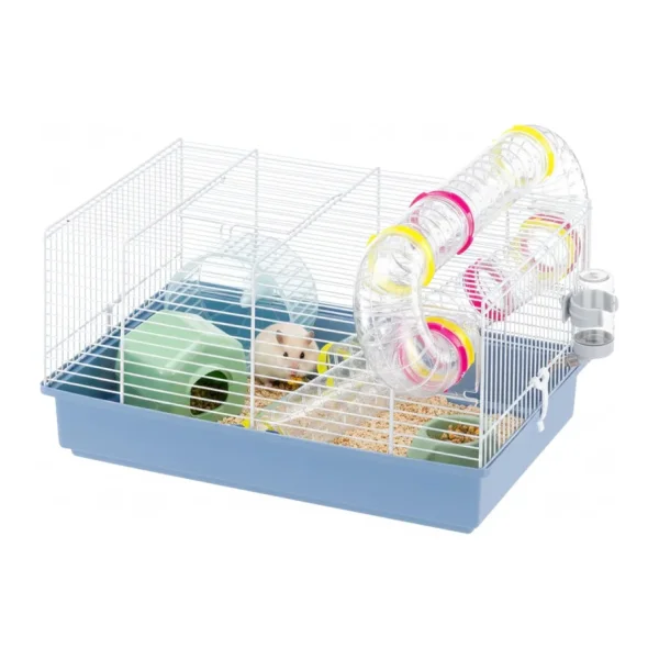 Ferplast Hamster kafesi, Paula kemirgen kafesi, küçük hayvan kafesi, hamster aksesuarı dahil, 46 x 30 x Y 25 cm.