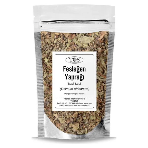 Fesleğen Yaprağı 500 gr (1. Kalite) Ocimum africanum / Basil Leaf