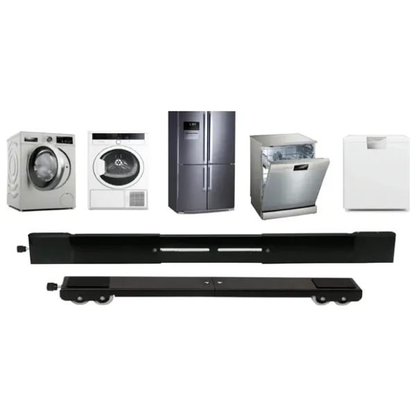Fipgo Model Bt Tekerlekli Beyaz Eşya Altlığı Çamaşır Makinesi Altlığı Çeksil Siyah