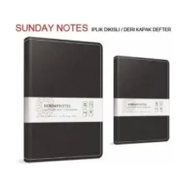 GIPTA SUNDAY NOTES DERİ KAPAK DEFTER 17x24 KARELİ 140 YAPRAK (5043)