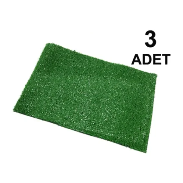Hobialem 3 Adet, Yapay Çim, A4 Boyutunda, Maket, Dekoratif, Çim Tabakası, Yapay Çim Halı