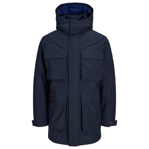 Jack & Jones Erkek JPRBLAEMPIRE TECH PARKA Parka, Koyu Lacivert, XXL