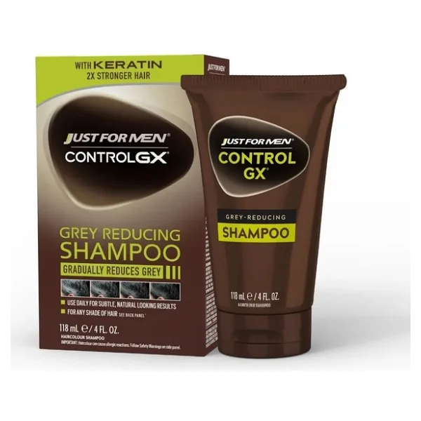 Just For Men Control GX Saç Beyaz Azaltıcı Şampuan 118 ml Tüm Saç Tipleri için Belirginleştirici Etki