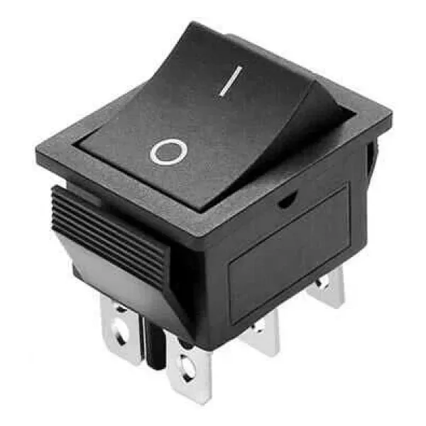 KCD4 Işıksız On/Off Anahtar - 6 Pin