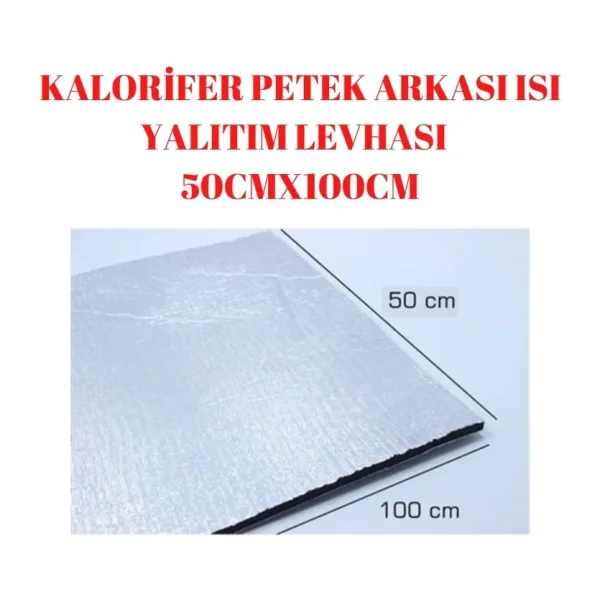 KL HOME Doğalgaz Faturanı düşür 4 adet Tasarruf için Petek Yalıtım Levhası Radyatör Arkalığı Arkası Levha Ses Isı Yalıtım Malzemesi - 50cmx100cm