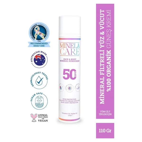 Minela Care High Effective Face And Body Sunscreen-Spf 50-110GR