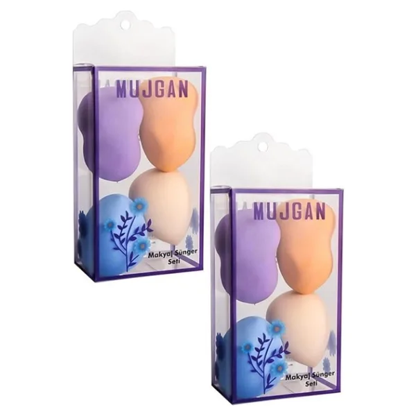 MUJGAN 4'lü Kutulu Armut Sünger 2'li Set