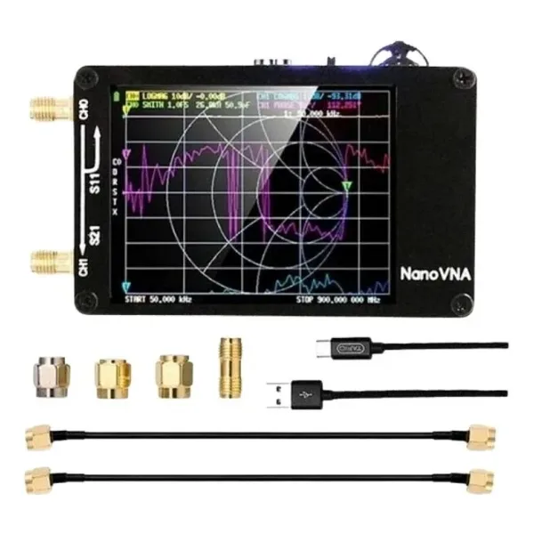 NanoVNA-H 50KHz-900MHz Vektör Ağ Spektrum Analizörü