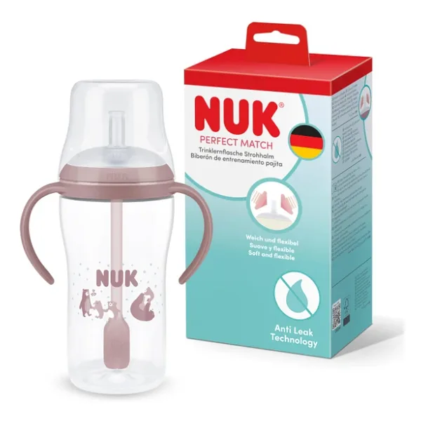 NUK PM Pipetli Alıştırma Bardağı, 260 ml, Pembe