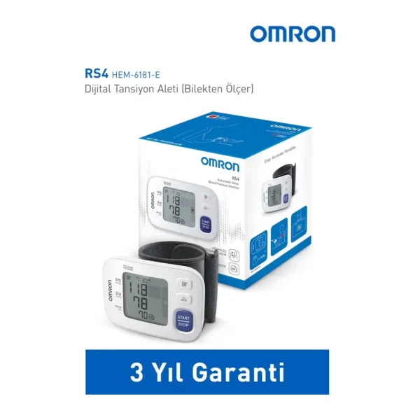 Omron RS4 HEM-6181-E Intellisense Bilekten Dijital Tansiyon Aleti