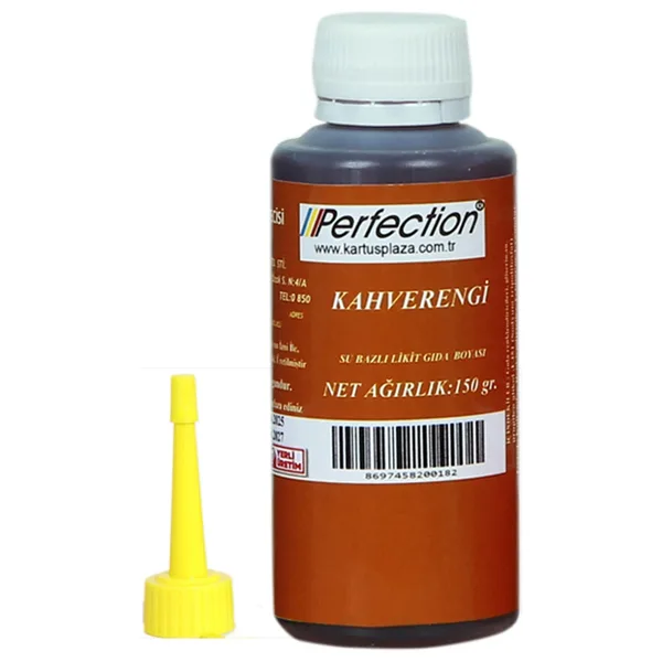 Perfection CHEF Sıvı Su Bazlı Likit Gıda Boyası KAHVERENGİ 150 gr.