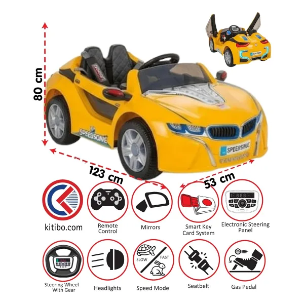 Pilsan Speed Sonic 05-293 12 V Uzaktan Kumandalı Akülü Araba