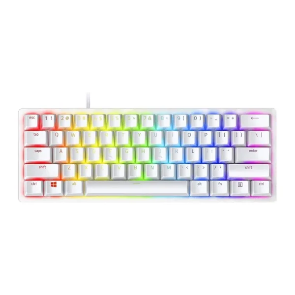 Razer Huntsman Mini Mercury Edition US Layout RGB %60 TKL Purple Switch Kablolu Mekanik Oyuncu Klavyesi