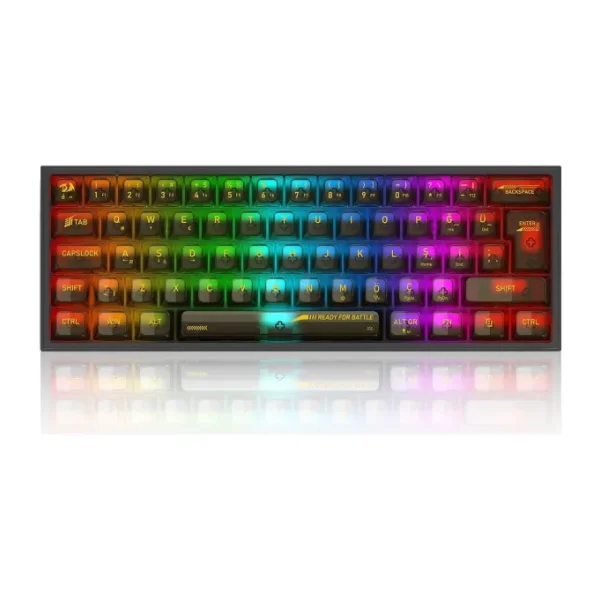 Redragon K617 Siyah RGB %60 TKL Red Switch Kablolu Mekanik Oyuncu Klavyesi