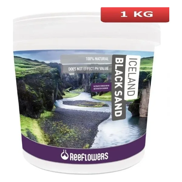 Reeflowers Iceland Black Sand Akvaryum Kumu (3-5 Mm) 1 Kg IBS25K2