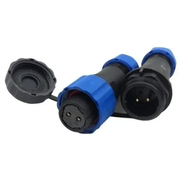 SD16 2 Pin 16mm Su Geçirmez Konnektör Takımı