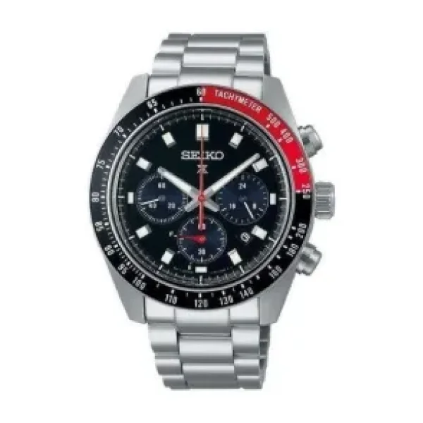 Seiko Prospex Speedtimer SSC915 Çelik Kordon Siyah-Kırmızı Erkek Kol Saati
