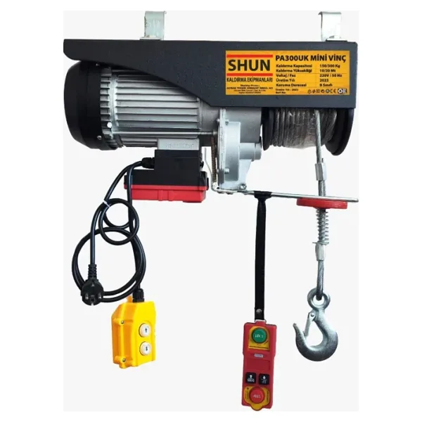 Shun Pa300uk Uzaktan Kumandalı Mini Vinç Caraskala 150/300 Kg