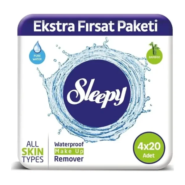 Sleepy Make Up 20'li 4 Adet Makyaj Temizleme Mendili