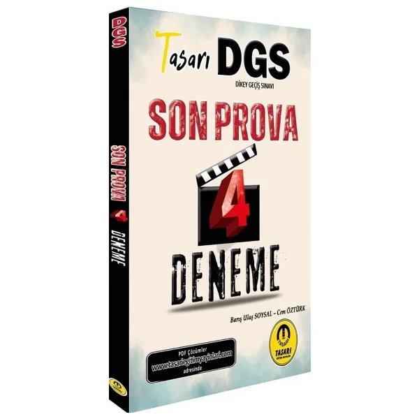 tasarı eğitim yayınları Dgs Son Prova 4 Çözümlü Deneme