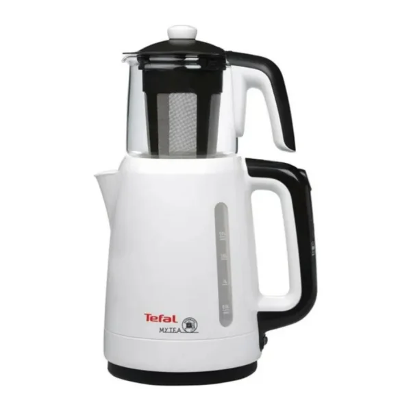Tefal Cam Demlikli Çay Makinesi, 0.9 L Kapasiteli Cam Demlik, 1.9 L Su Isıtıcı Haznesi, Şık Tasarım, Otomatik Kapanma, Onerous Marka Hediyeler - Beyaz