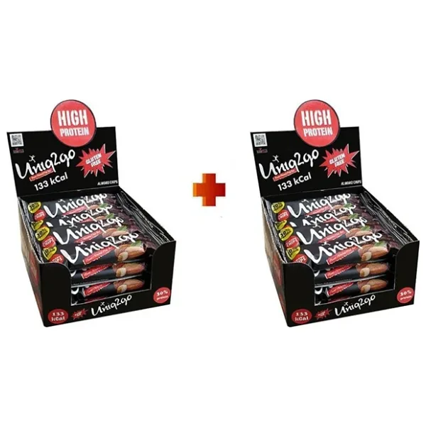 Uniq2go Power Bademli 38 gr 32'li Midi Protein Bar
