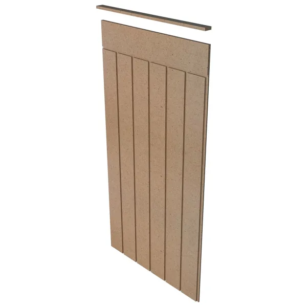 Yoko Home Dekoratif Duvar Paneli ( 54 x 100 cm ) Boyanabilir Ahşap 10 mm Ham Mdf Duvar Paneli