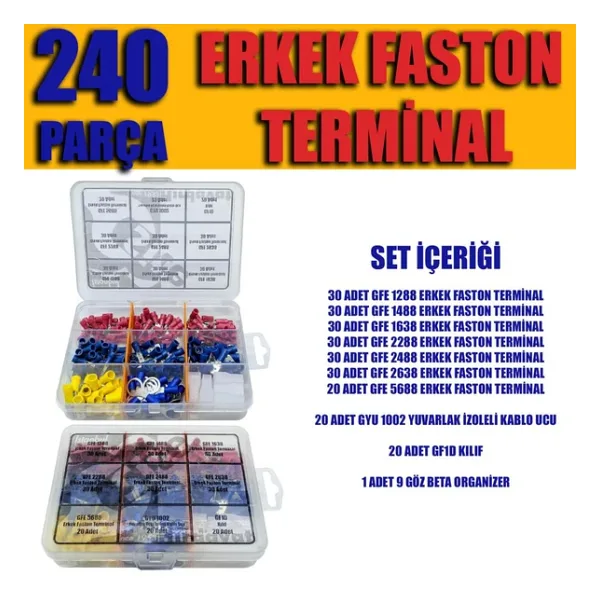 240 Parça Erkek Faston Seti