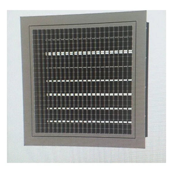 45X45 Çift Sıra Kanatlı Zıt Damperli Menfez