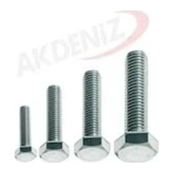 Akdeniz Dın933 M12 55 Mm Galv. Kaplamalı Cıvata 40 Adet