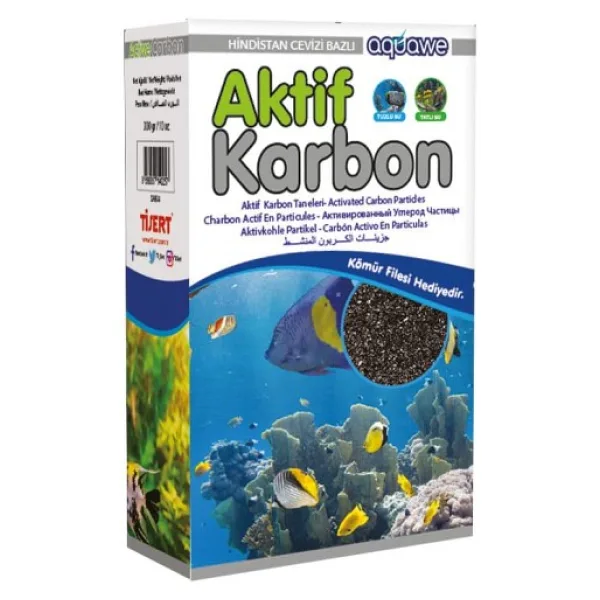 Aquawe Aktif Karbon 300 gr Akvaryum Filtre Malzemesi