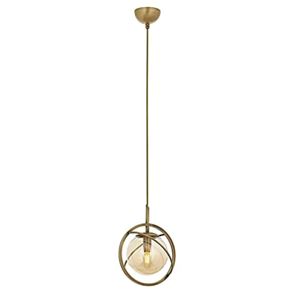 Avonnı Av-60291-1e Eskitme Kaplama Modern Avize E14 Metal Cam 22cm