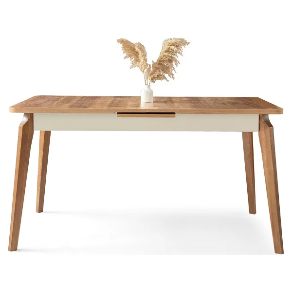 Aydınev Antik Mdf Açılır Yemek Masası - Ceviz - 140x90