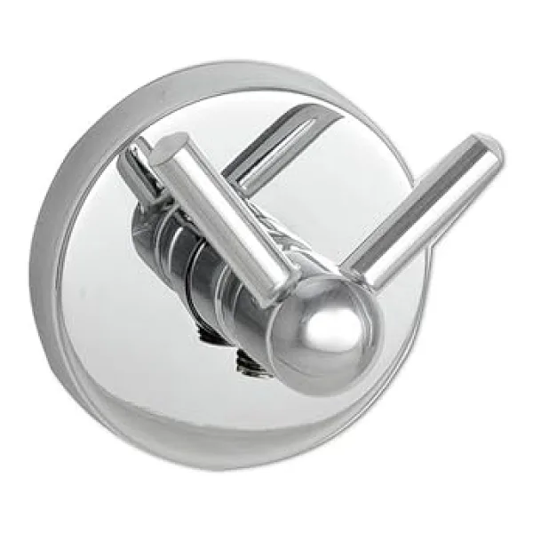Badem10 Vidalı Banyo Lavabo Askısı Çatal 2'li Askılık Krom Renk Metal Sağlam Aparat Bornoz Havlu Asma Askı