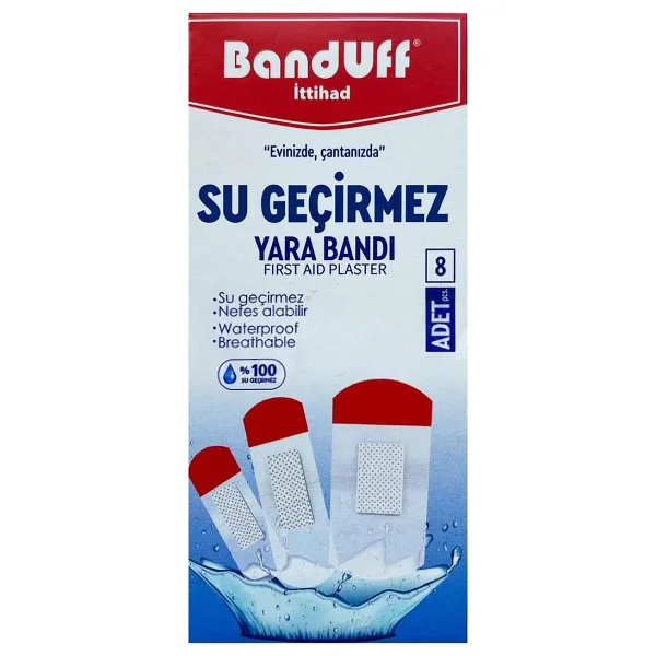 Banduff Su Geçirmez Yara Bandı 8 li
