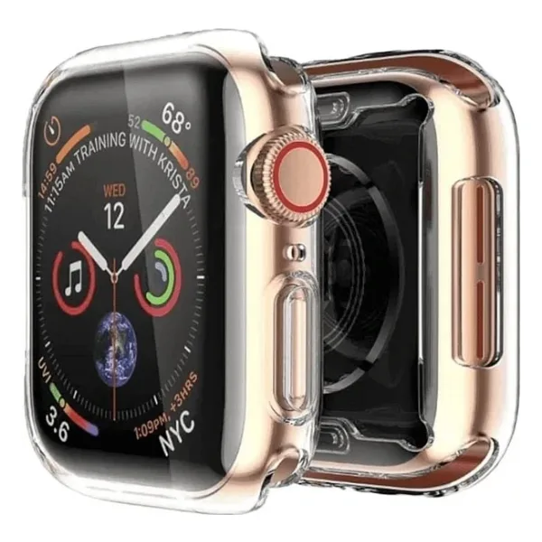 BİNANO APPLE WATCH 40MM SİLİKON KASA VE EKRAN KORUYUCU ŞEFFAF