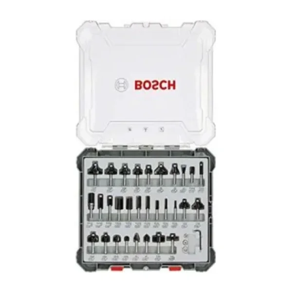 Bosch Profesyonel Karışık Freze Ucu Seti Şaftlı 8 mm 30'lu