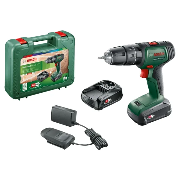 Bosch Universalimpact 18 V Çift Akülü 1.5 Ah Darbeli Matkap