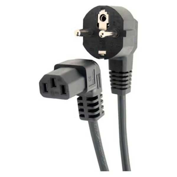 C13 Power Kablo - 90 Derece L Uc - Dik Acili - Standart Power Kablosu - 1.8 Mt