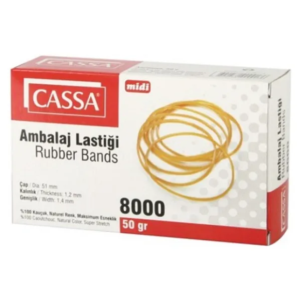Cassa Ambalaj Lastiği 50Gr Midi Kauçuk - 2 Paket