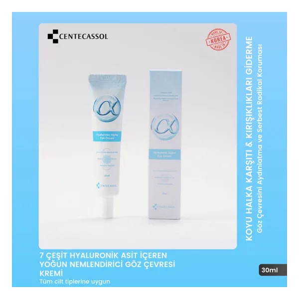 CENTECASSOL Göz Çevresine Özel Bakım: Hyaluronic Alpha Eye Cream ile Canlı Bakışlar