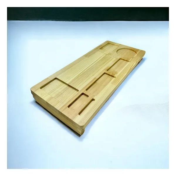 Ceren Wooden Ahşap Masif Monitör Altı Organizer Monitör Bilgisayar Altlığı Standı